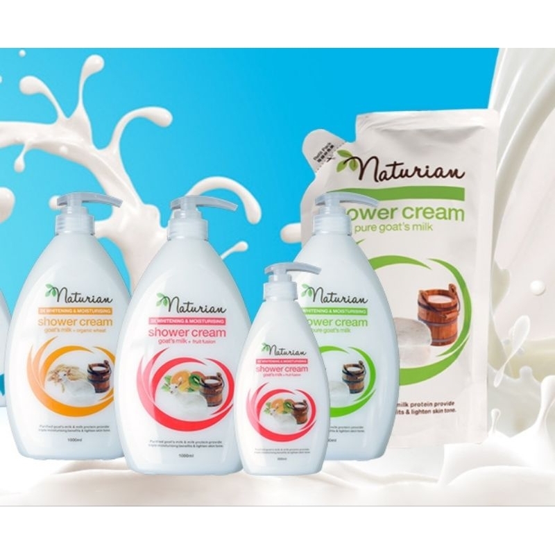 DISKON CUCI GUDANG sd 60% SABUN MANDI CAIR NATURIAN SHOWER CREAM GOAT MILK SUSU KAMBING ORGANIC, FRU