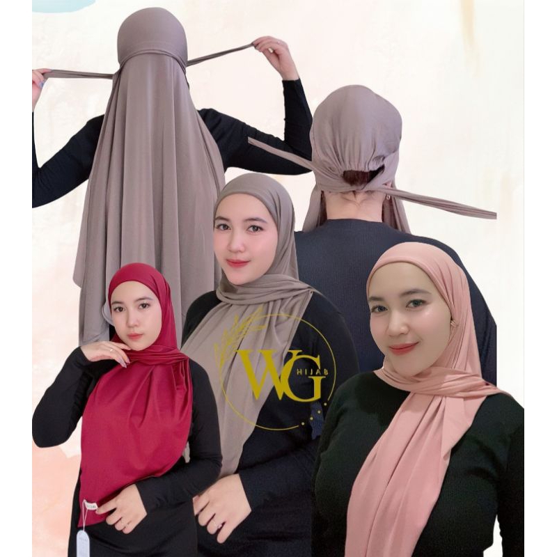 Wghijab - ZAHIRA hijab segitiga instant inner premium jersy tapi Daily hijab