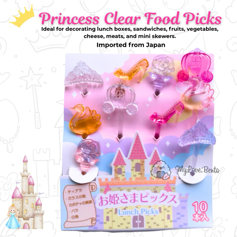 Tusukan Bento Kastil Princess Food Picks Fruit Fork