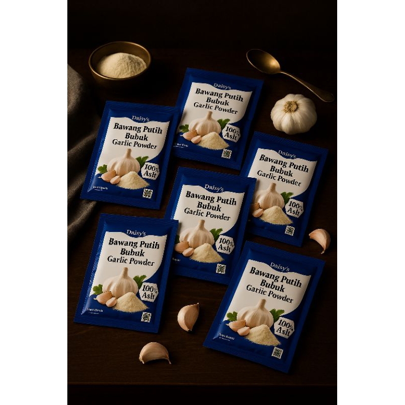 

Garlic powder Bawang putih bubuk 10gr per lusin