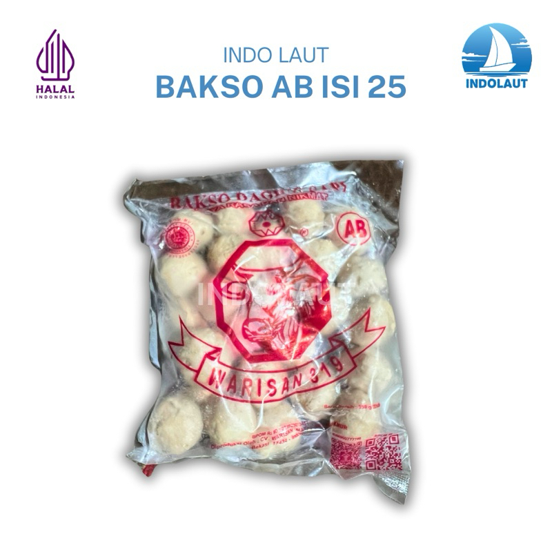 

Bakso AB Warisan isi 25 Butir