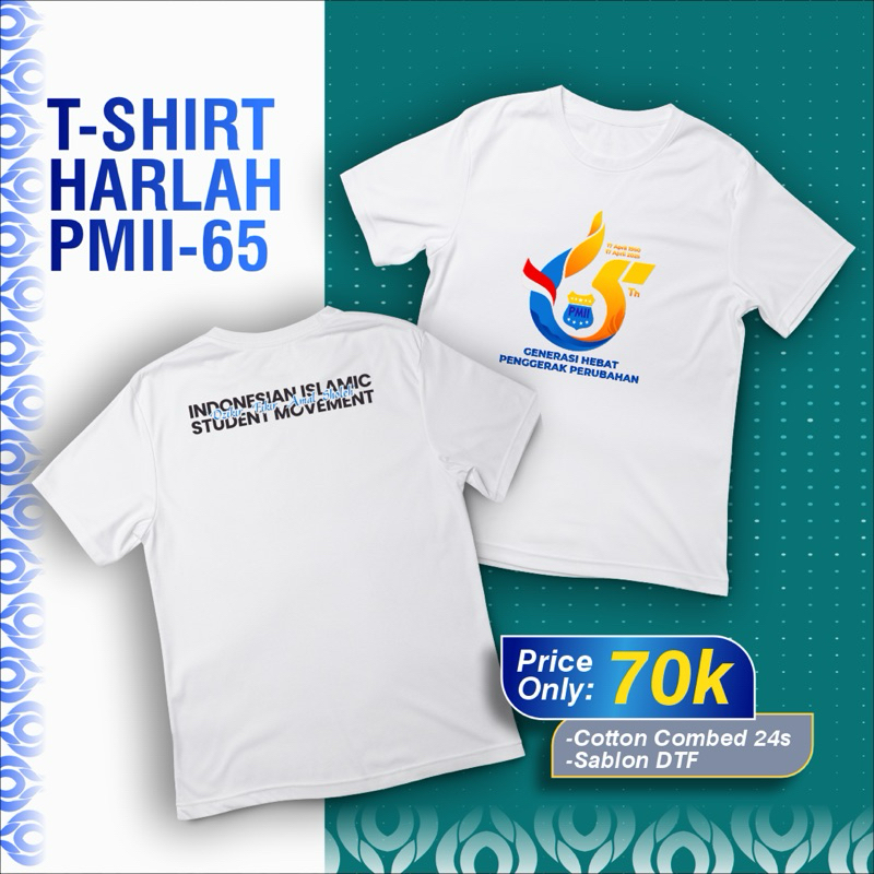 KAOS HARLAH PMII 65 l KAOS PMII | KAOS HARLAH PMII