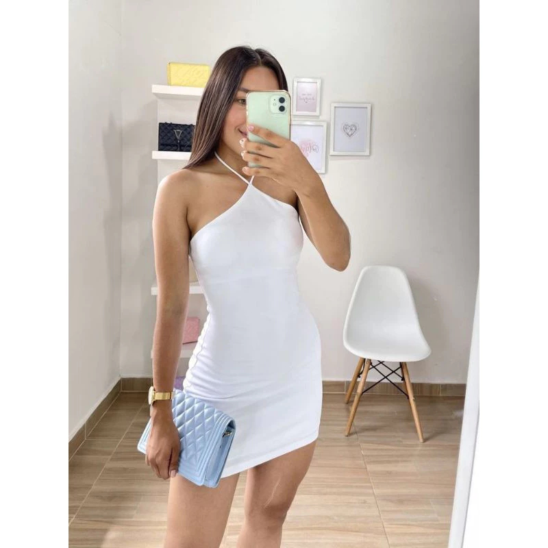 Dress BOdycone PENSIL gaun punggung terbuka sexy wanita korea baju press body pembentuk tubuh