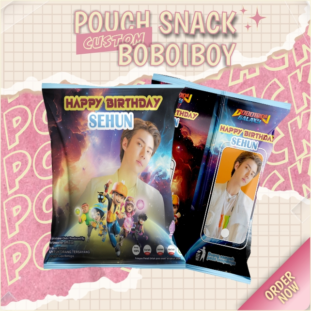 

Snack Pouch Jumbo Custom Boboiboy