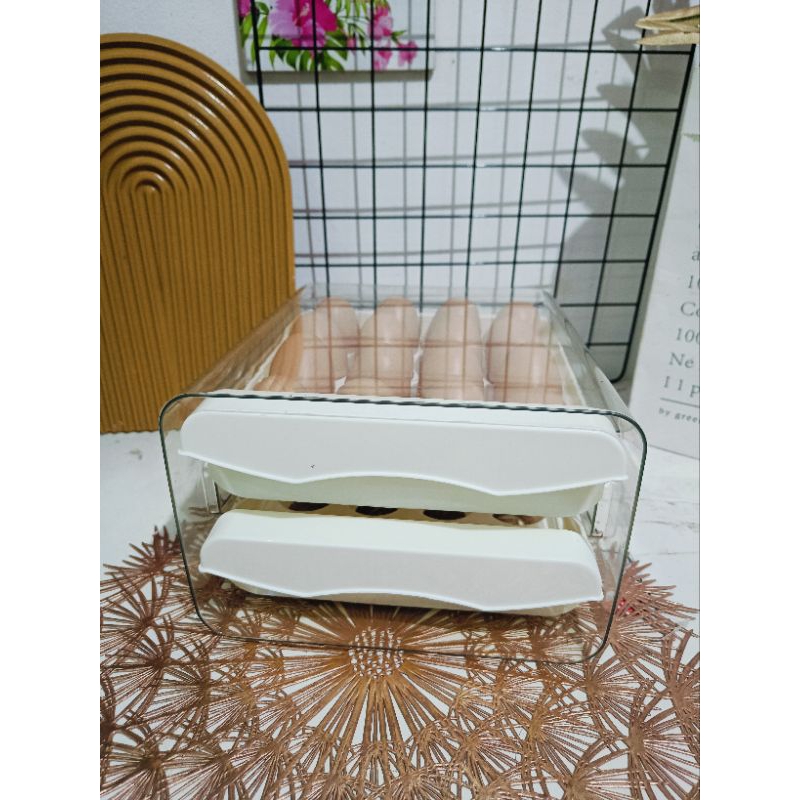 Tempat Telur 2 Tingkat / Rak Telur 2 Susun