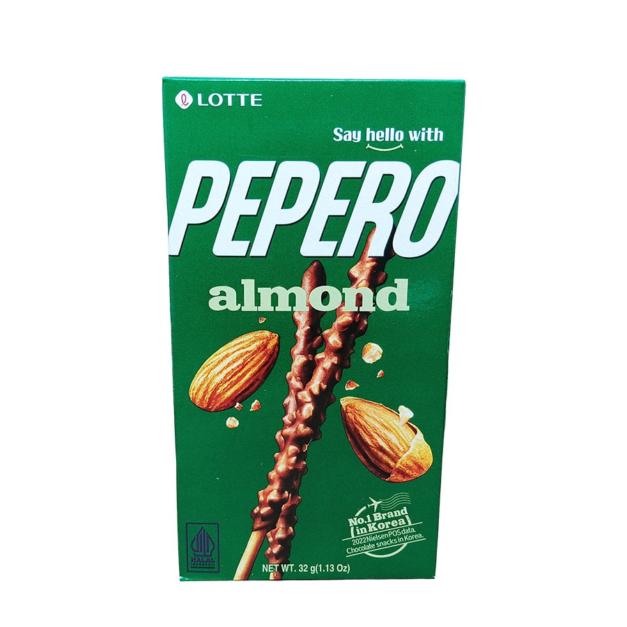 

LOTTE PEPERO ALMOND CHOCO STICK 32 G