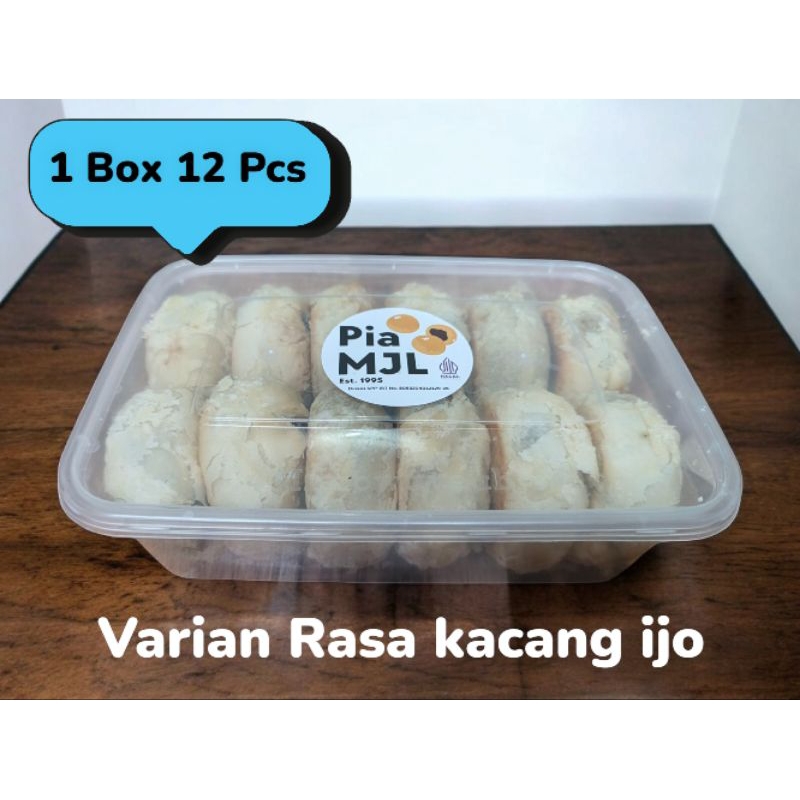 

Pia MJL kacang ijo 12 pcs Kemasan box Harga Grosir/Pabrik Gratis ongkir Se Indonesia