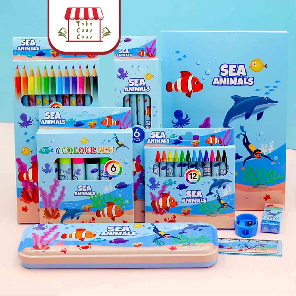 

Ay00! TCC Stationary Set Big Peralatan Sekolah Anak Alat Tulis Set Perlengkapan Sekolah Anak Kado