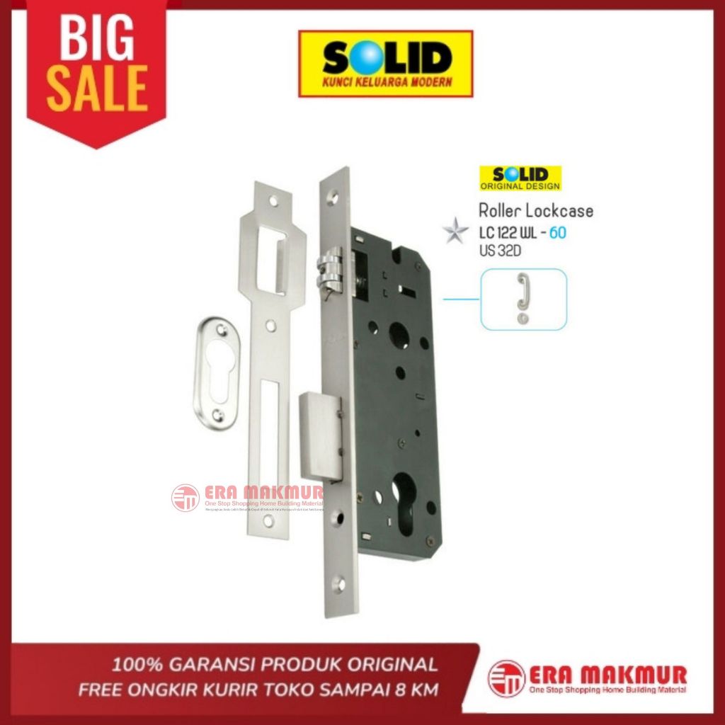 SOLID - Body Kunci / Roller Lockcase SOLID LC 122 WL-60