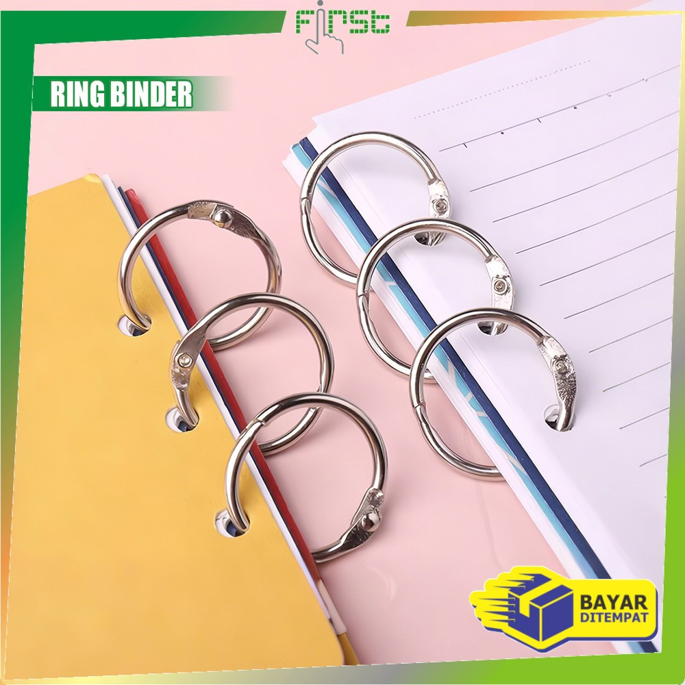 

FH-A122 Ring Binder Scrapbook Uk 20-25MM / Ring Bulat Buka Tutup Binder Ring / Ring Gantungan Kunci Ring Pengait Buku Serbaguna