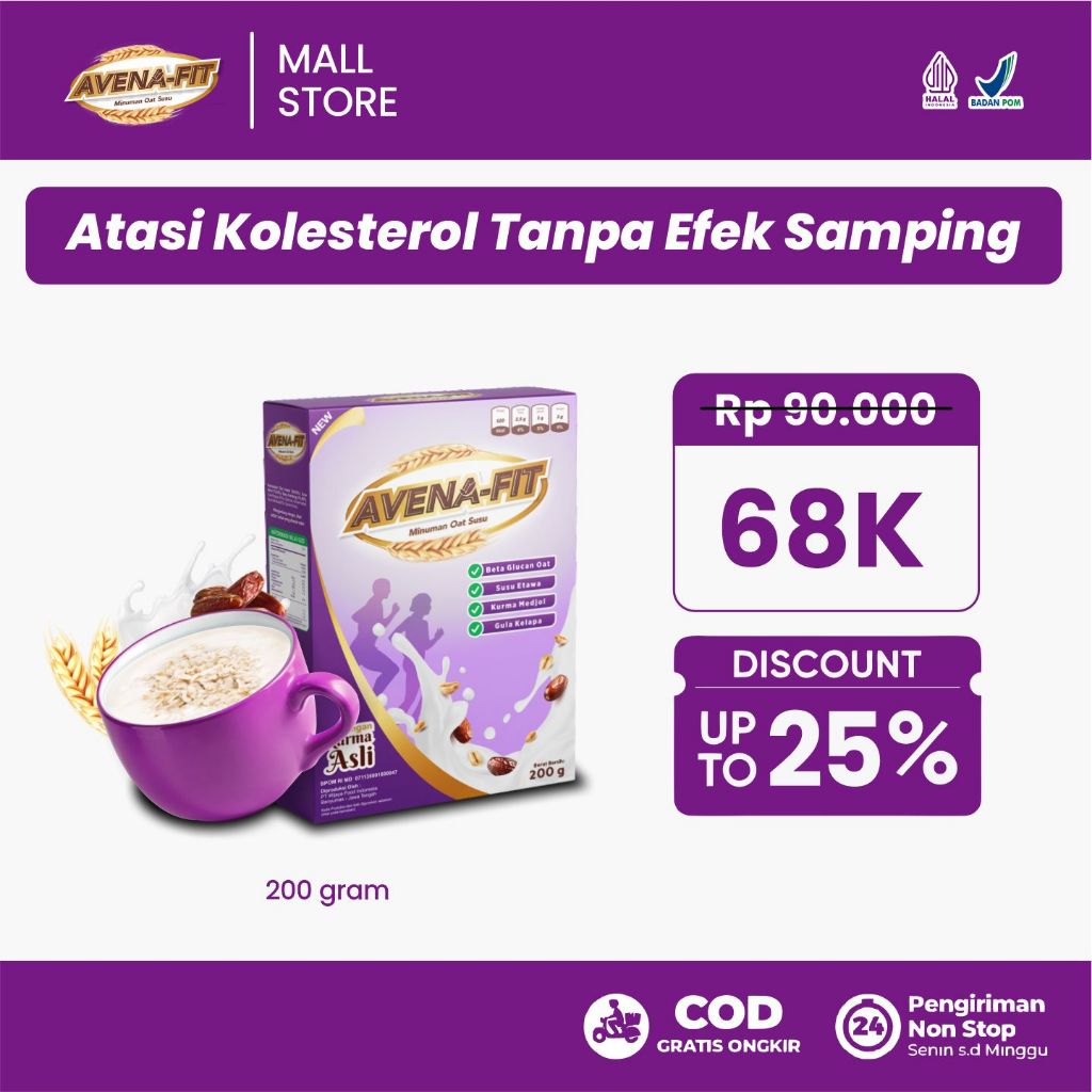 

Avenafit - Sereal Untuk Kesehatan Lambung dan Pencernaan Kurna Etawa Gandum