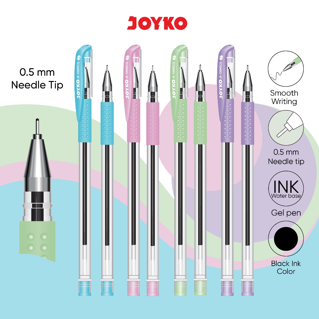 

JOYKO Gel Pen Pulpen Pena Jel JK-100NTCO 0.5 mm