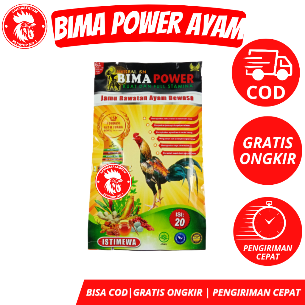 Bima Power Jamu Ayam Bangkok Penambah Stamina