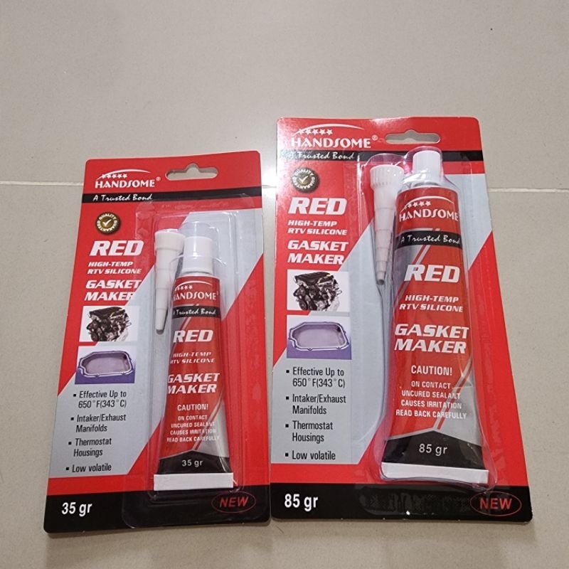 

LEM SILICONE RED / LEM SILIKON SILICON MERAH "DESTRONK" BESAR 85GR