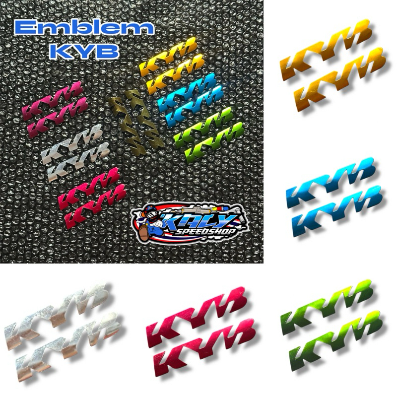 Emblem Logo KYB Shock Depan KYB PnP Semua Motor