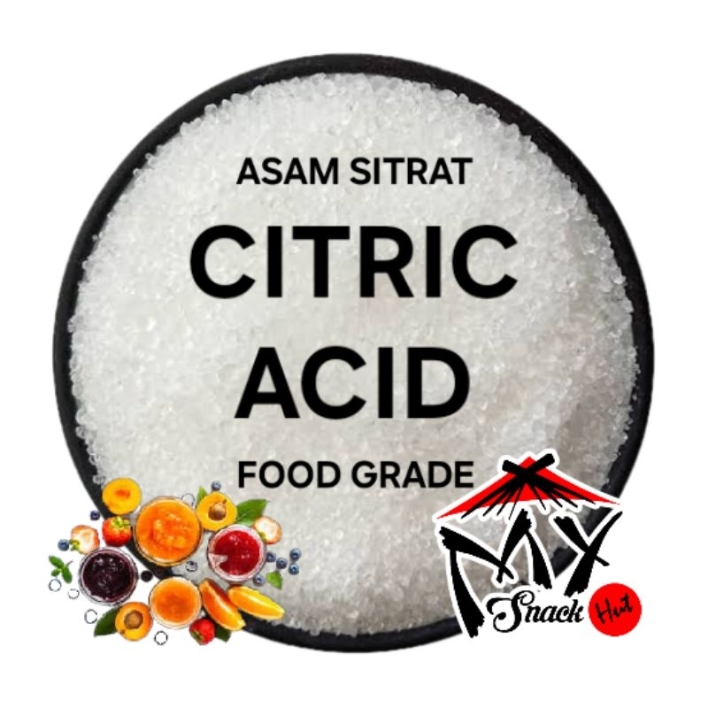

CITRIC ACID 1KG FOOD GRADE ASAM SITRAT CITROEN ZUUR SITRUN CITRUN SITRUS MAKANAN SELAI SAUS HALAL