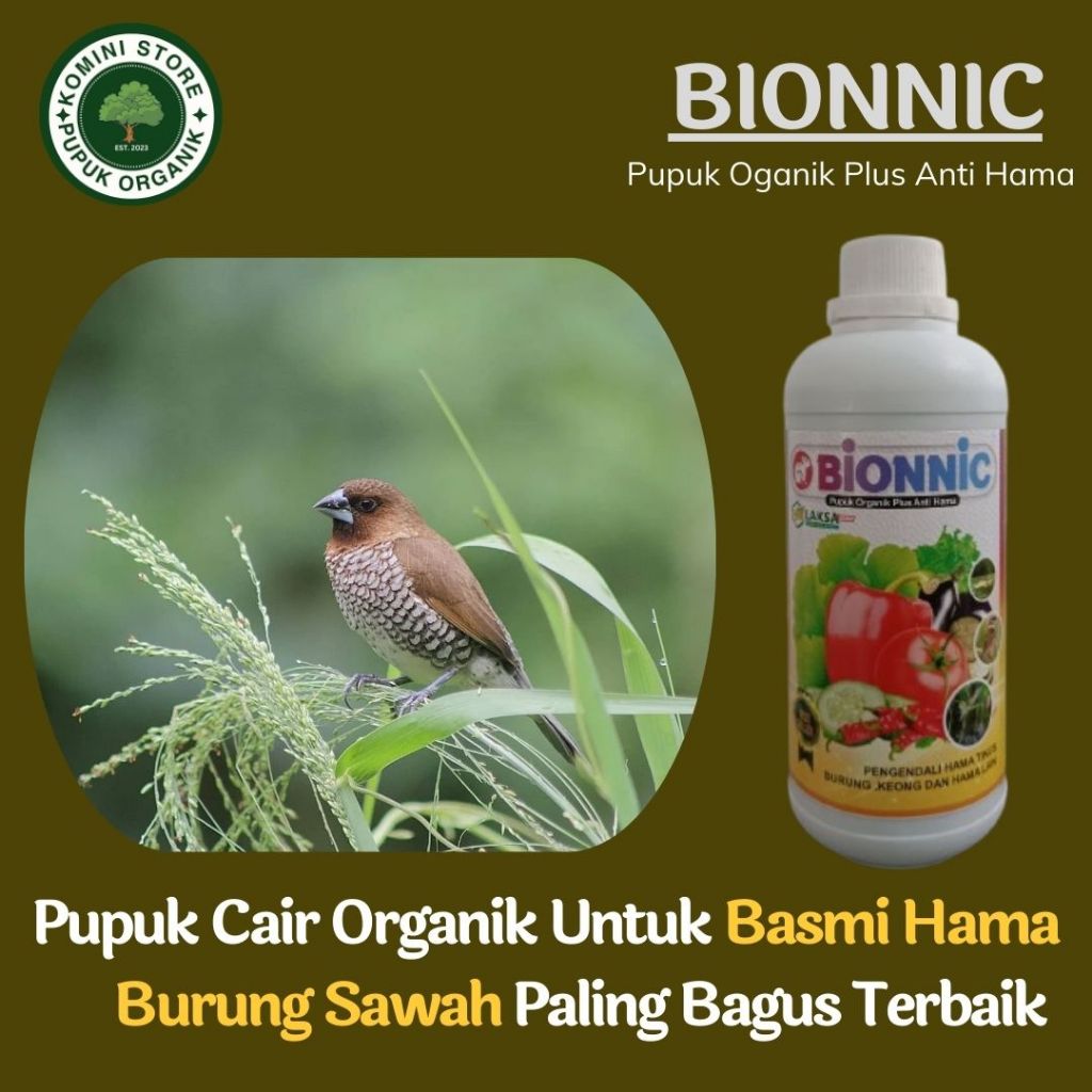 COD BIONNIC 500ML Pupuk semprot pengendali burung pipit padi paling bagus - Obat racun tikus dan bur
