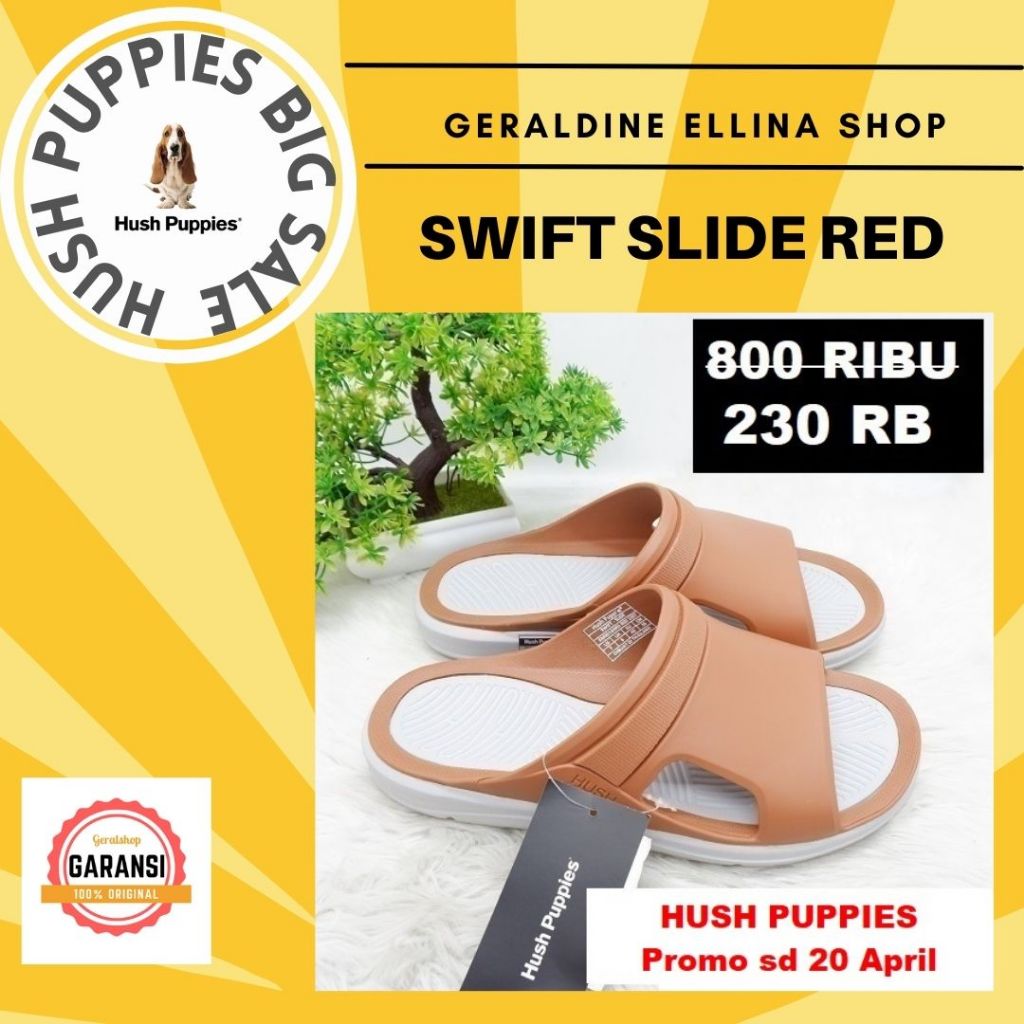 Sandal pria Hush Puppies sale original 100% seri SWIFT SLIDE