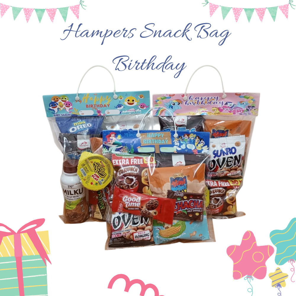 

Paket Snack Ulang Tahun Anak | Hampers Snack Birthday | Bingkisan Ulang Tahun Makanan