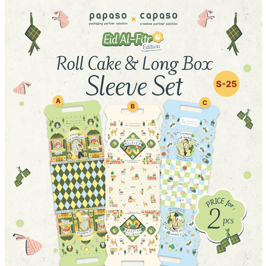 

Sleeve Box Lebaran/Belt Idul Fitri/Label Packaging Lebaran/Packaging