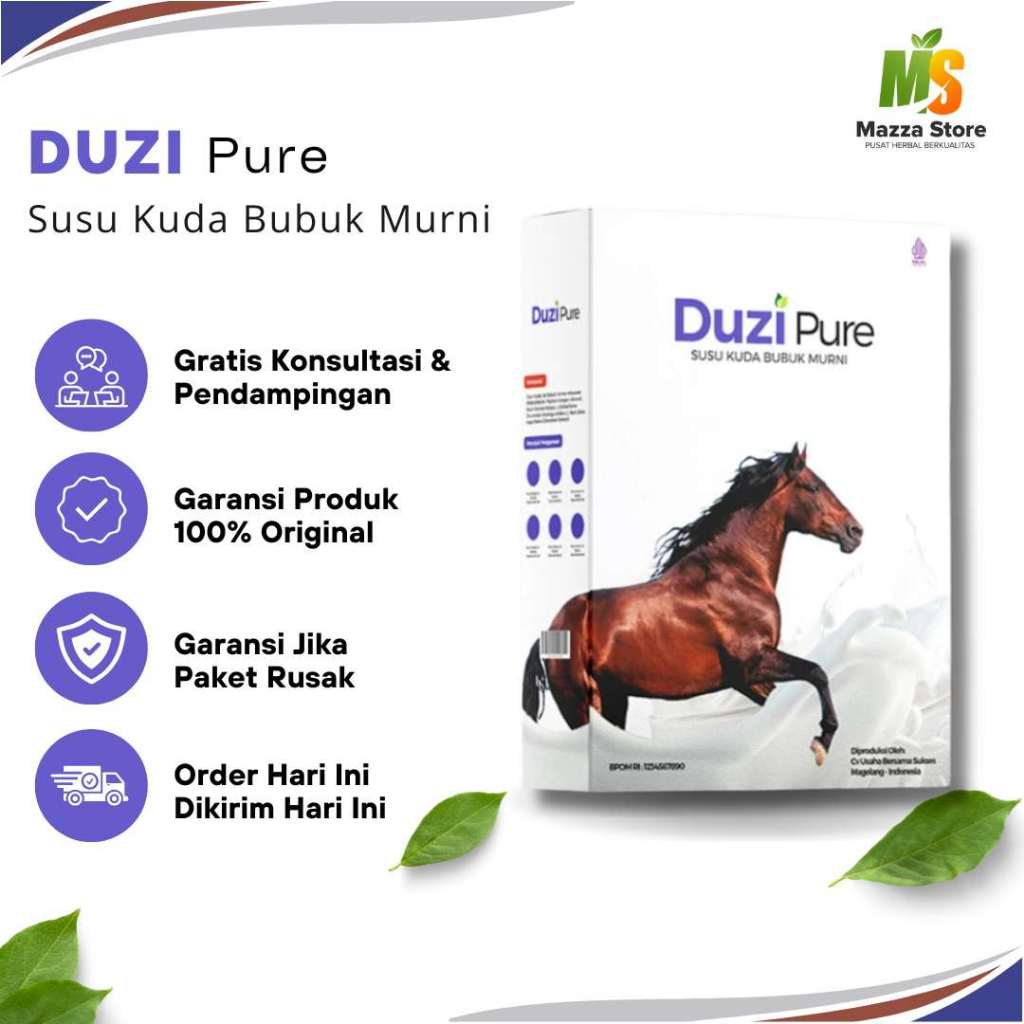 

Duzi Pure Susu Bubuk Kuda Liar Murni Original 200gr | Duzipure