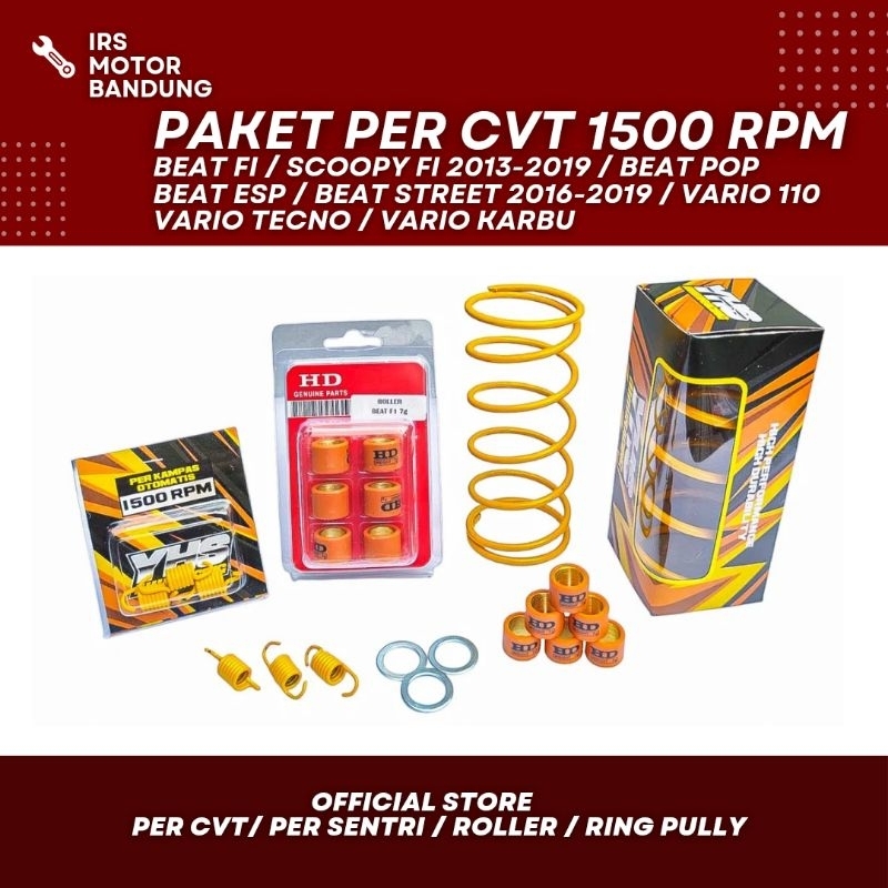 Paketan Per Cvt Beat Fi Beat Esp Vario 110 Karbu Fi Techno Scoopy Fi Esp Beat Street Ring Pully Roll