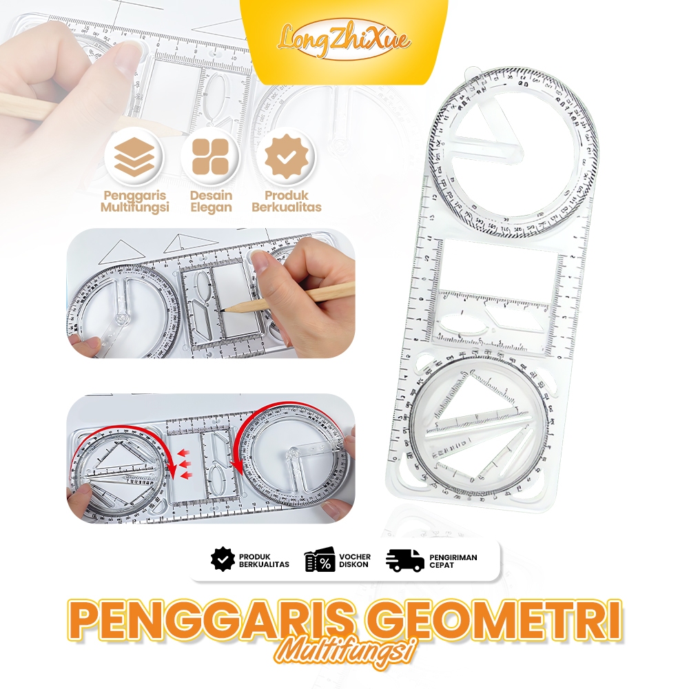 

Penggaris Multifungsi Hemat Waktu Belajar Kerja, Praktis!Cocok untuk Ujian Sekolah Gambar Teknik