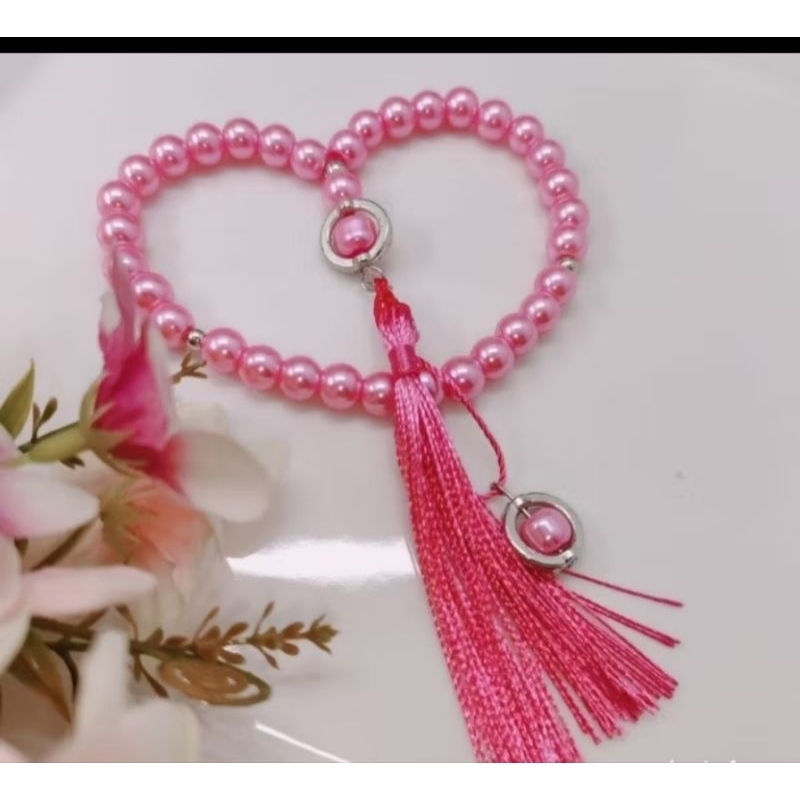 Tasbih Cantik 33 Butir Tasbih Mutiara Sintetis