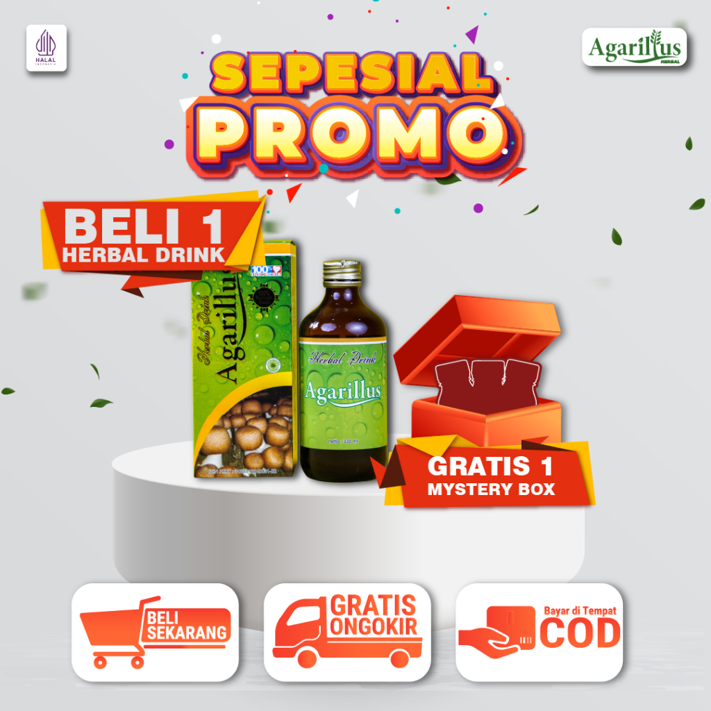 Agarillus Herbal Drink / Agarillus 330ml Beli 1 Gratis 1 Produk