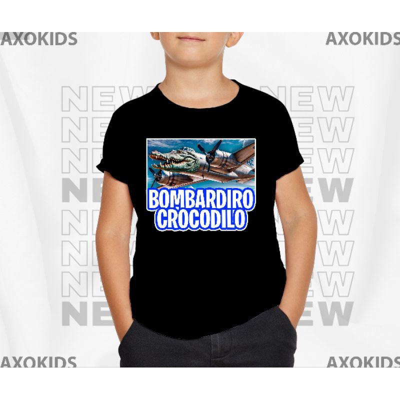 KAOS ANAK BOMBARDINO CROCODILO  COMBED 24S
