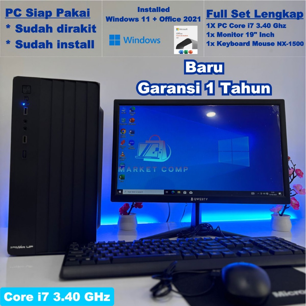 PC Rakitan Core i7 • Full Set Lengkap CPU Komputer