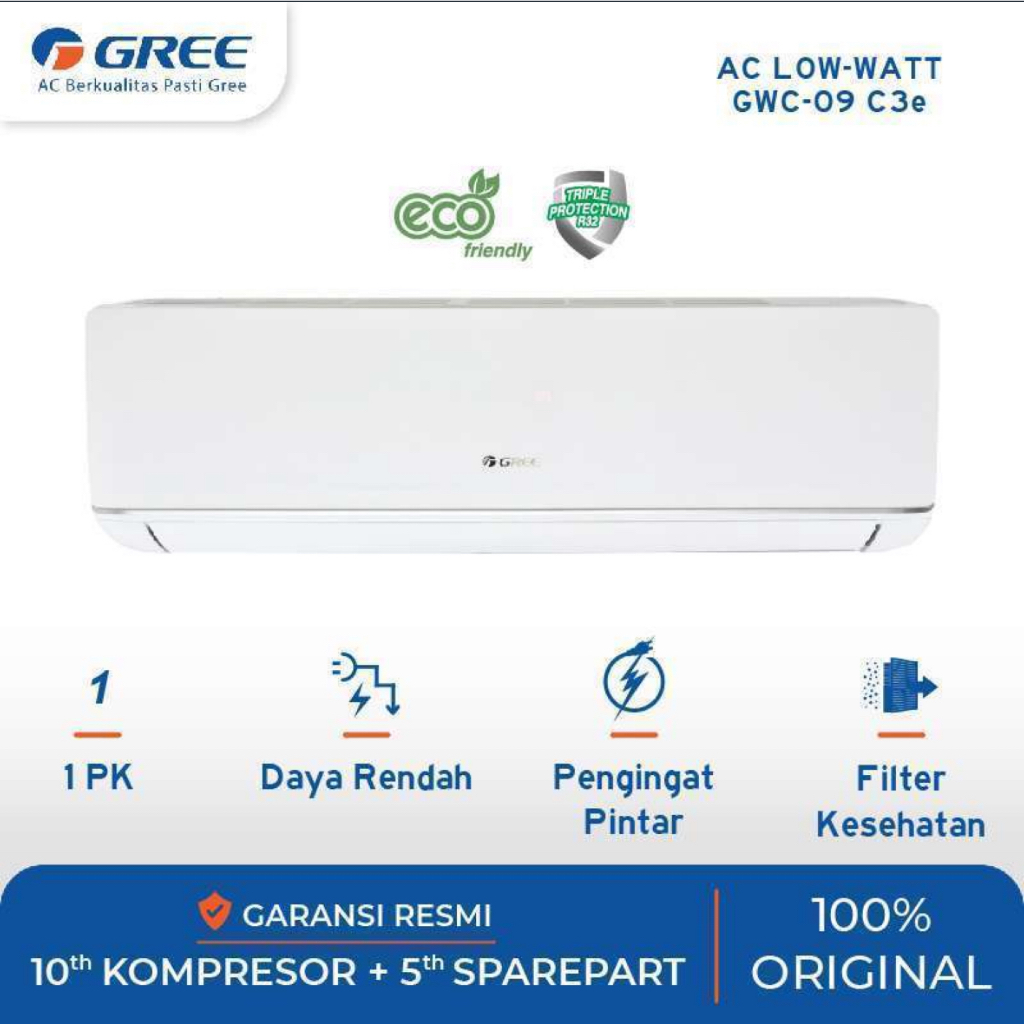 AC GREE GWC-09C3ES LOW WATT [1 PK]