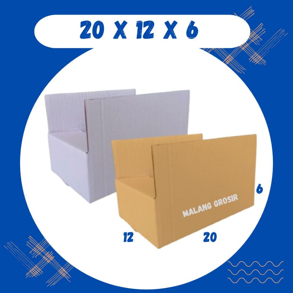 

Box 20x12x6 Kardus A1 Packing Karton Dus Kotak Kemasan Obat Mainan Olshop Souvenir Jamu Sparepart