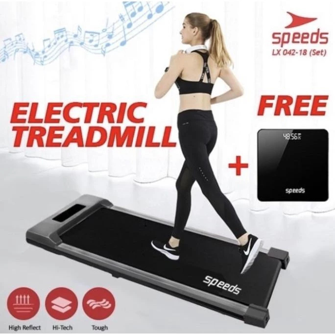 TREADMILL SPEEDS ELEKTRIK WALKING PAD TREADMILL GYM FITNES LX042-18