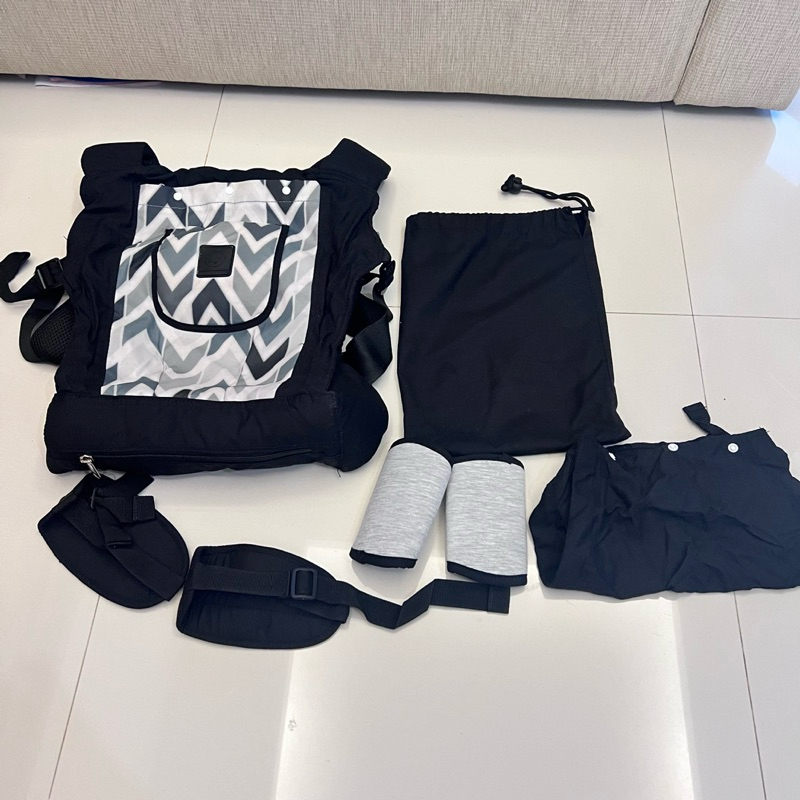 Preloved second Papamama Popo Baby Carrier Ssc - Gendongan Bayi Chevron - 7057 | preloved Gendongan 