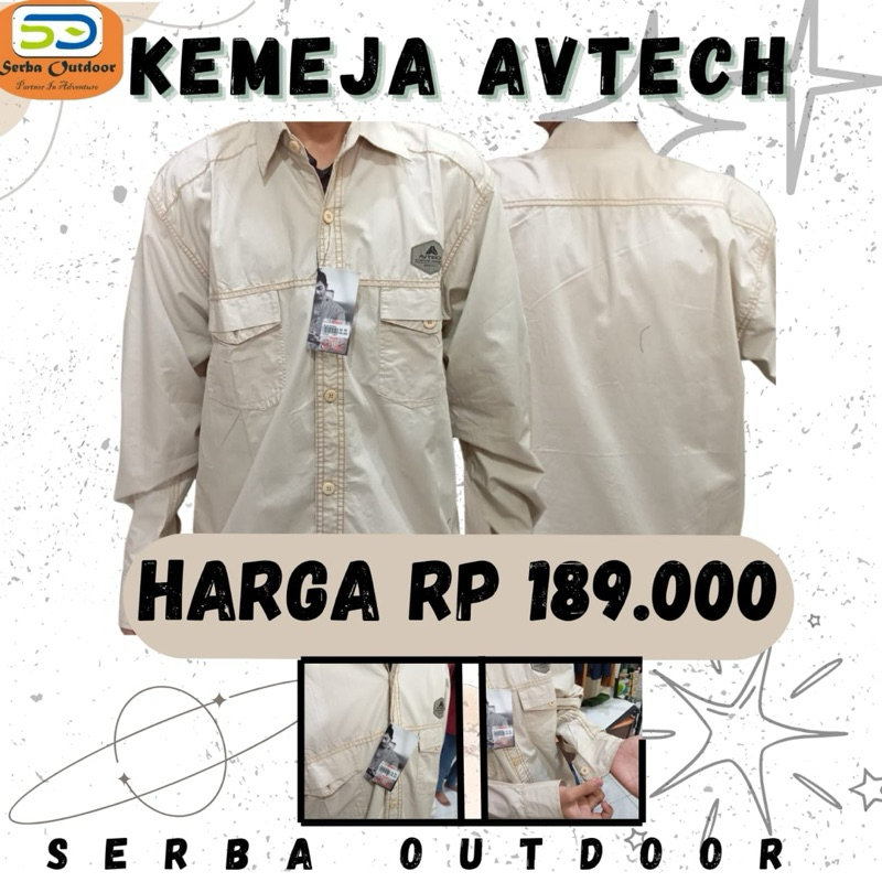 Kemeja AVTECH / Kemeja Flanel Hurley Lengan Panjang