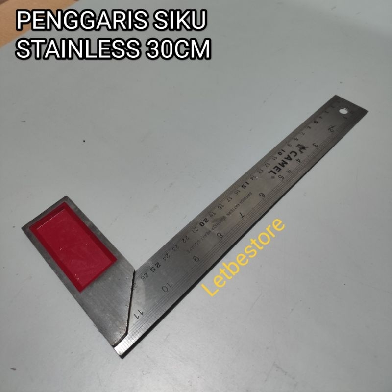

Penggaris Siku Stainless 30CM