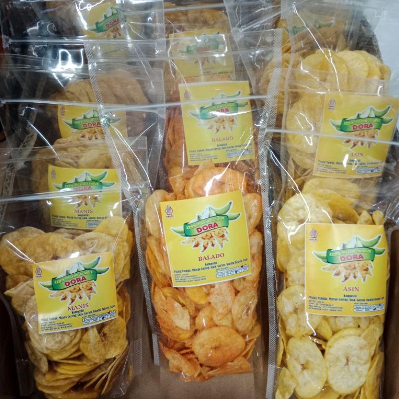 

Kripik Pisang Tanduk Dora 200 g