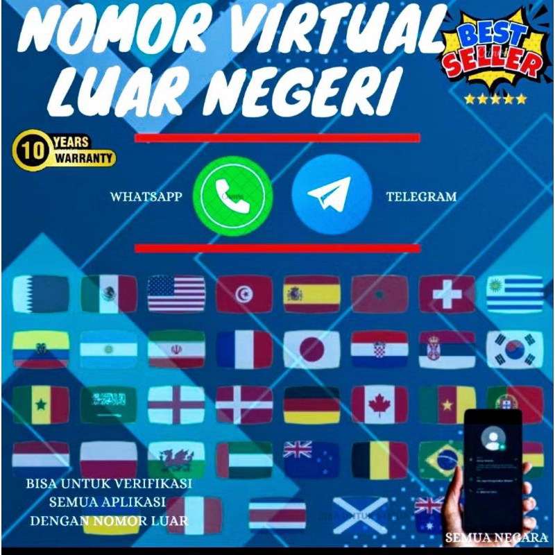 Nomor Virtual Luar Negeri Untuk Verifikasi