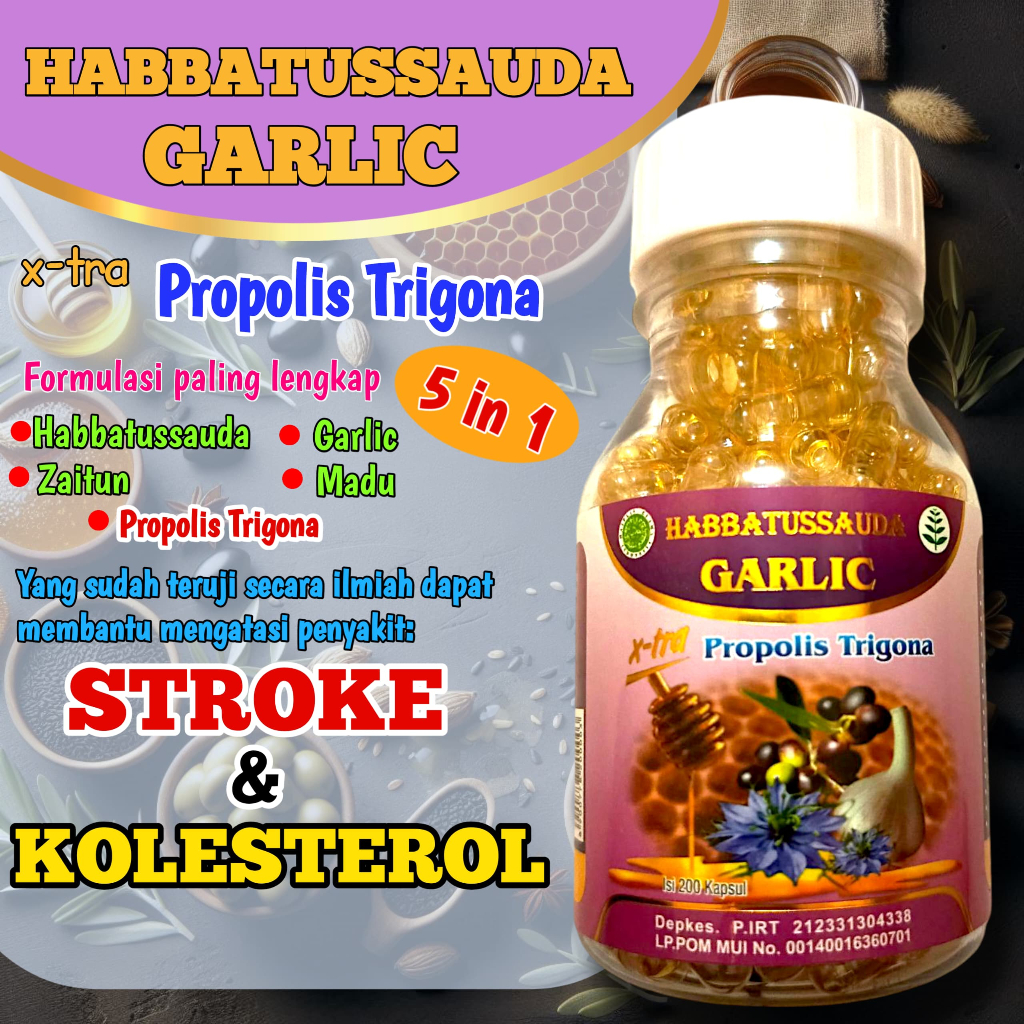 Habbatussauda Garlic extra Propolis Trigona