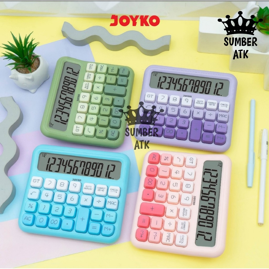 

Calculator Kalkulator Joyko CC-63ACO CC-63BCO CC-63DCO 12 Dits Check & Correct