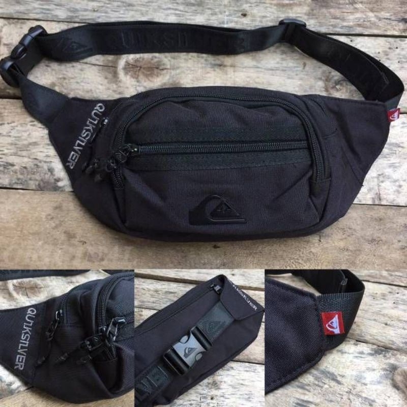 Newww waistbag quiksilver original kompek berkualitas tas pinggang pria import model trend masakini