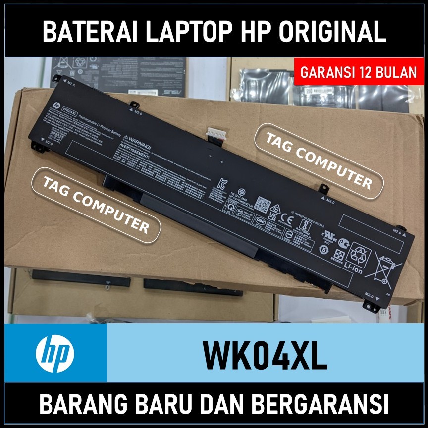 BATERAI HP VICTUS 16-E0092AX 16-E0114AX 16-E0127AX 16-E0194NW HSTNN-IB9V HSTNN-OB2C WK04XL ORIGINAL
