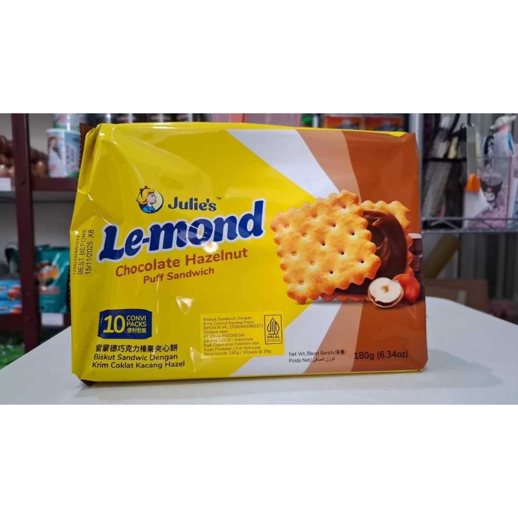 

Julie's Lemond Chocolate Puff 180 gr