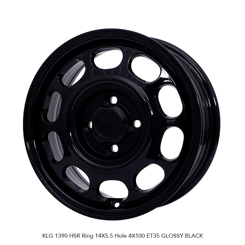 Velg Racing Model Kaleng Type HSR KLG R14 PCD 4X100 Untuk Mobil Ayla,Agya,Calya,Sigra,Sirion,DLL