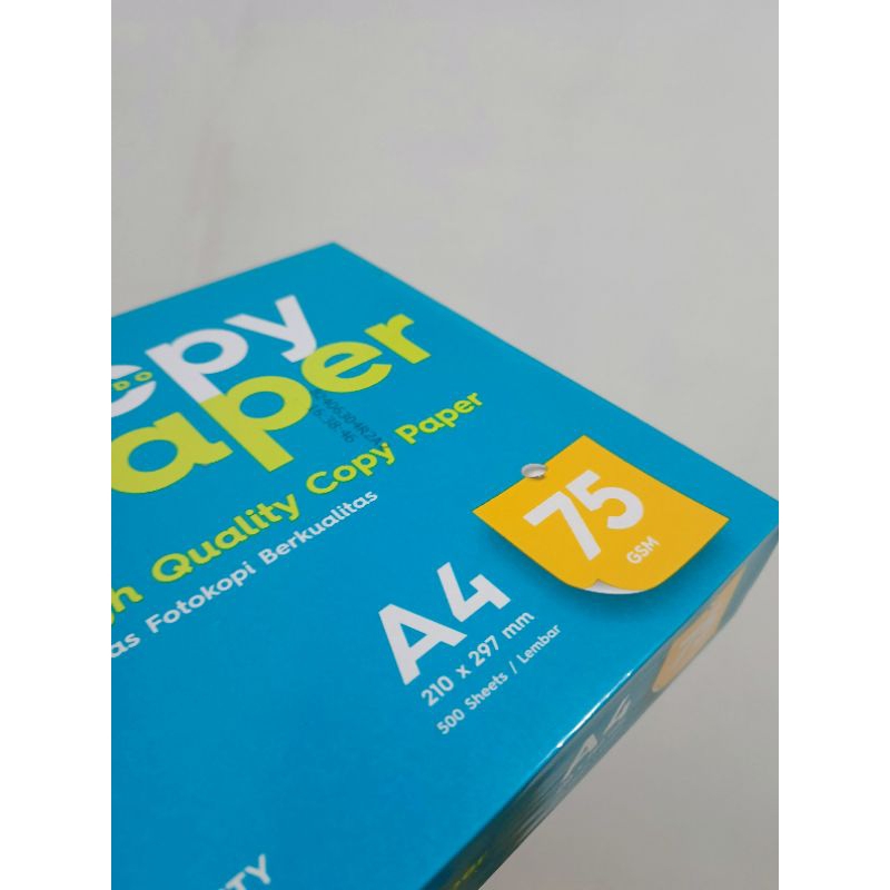 

Kertas copy paper A4 75 GSM 1 Rim 500 Lembar