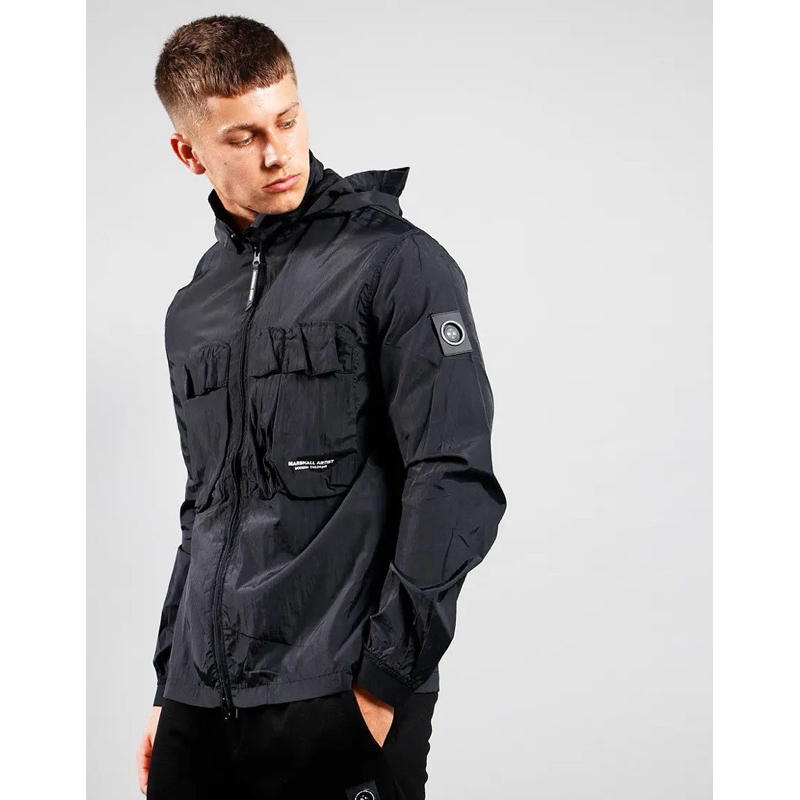 Marshal Artist Hooded Overshirt Black