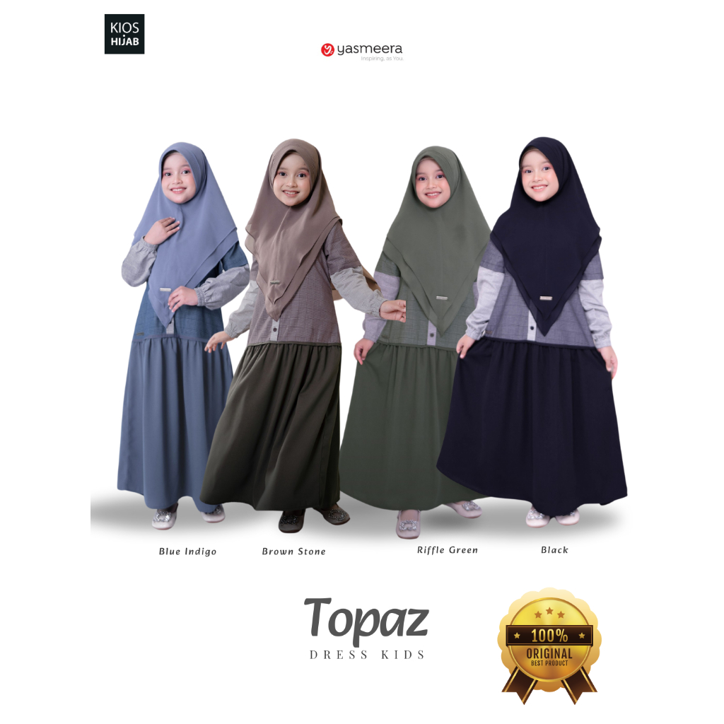 Gamis Topaz Anak by Yasmeera Dress Kids