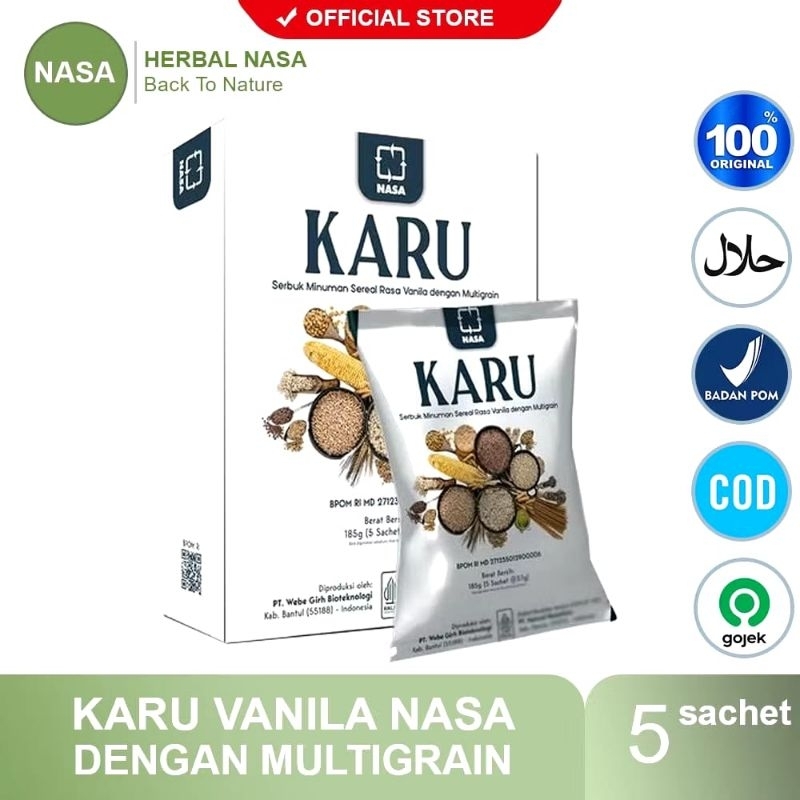 

KARU NASA RASA COKLAT Minuman Milk Replacenent Cereal Pengganti Makanan Dengan Multigrain