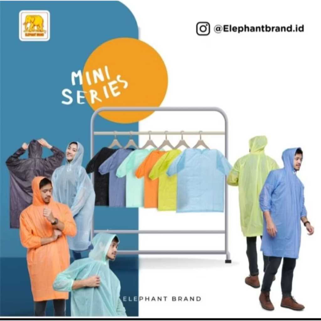 Jas Hujan MINI Ponco Lengan Elephant Brand